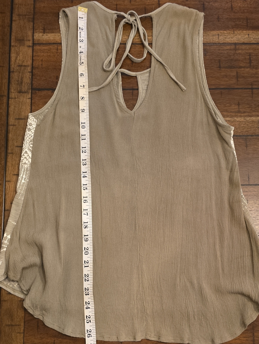 Miss Me Embroidered Keyhole Tie-Back Tank - Picture 3 of 5